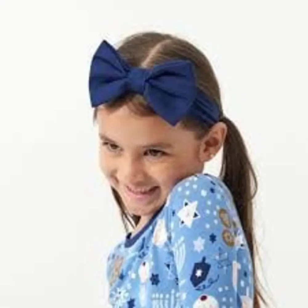 Little Sleepies Sapphire Lux Bow Headband